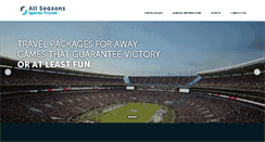 Desktop Screenshot of allseasonssportstravel.com